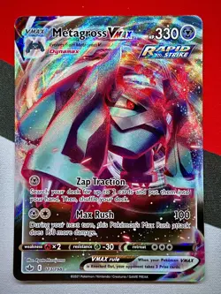 Metagross VMAX 113/198 Chilling Reign Ultra Rare Pokemon PACK FRESH #2 - Image 1