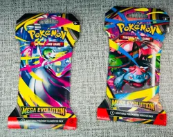 NEW Pokemon Mega Evolution Sleeved Booster Pack LOT OF 2 -FACTORY SEALED NO RSRV - Image 1