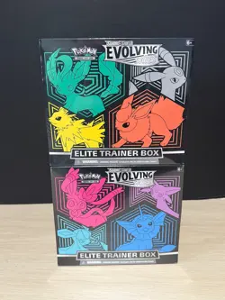 LOT OF 2 POKEMON SWORD & SHIELD EVOLVING SKIES SEALED ELITE TRAINER BOX ETB - Image 1