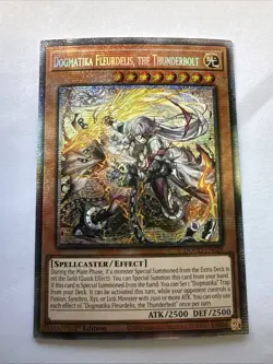Yugioh Dogmatika Fleurdelis, the Thunderbolt DOOD-EN026 Starlight Rare NM - Image 1