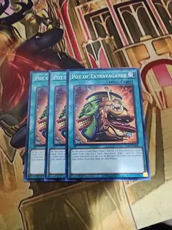 3X Pot of Extravagance SDAZ-EN028 Common 1st Edition NM Yugioh - Image 1
