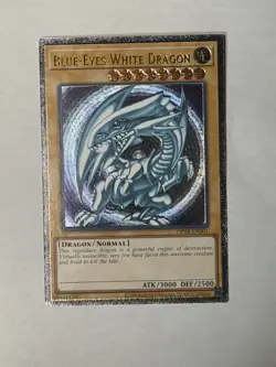 YUGIOH NA ENHANCED Blue-Eyes White Dragon OP28-EN001 Ultimate Rare NM #1 - Image 1