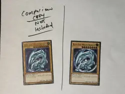 YUGIOH NA ENHANCED Blue-Eyes White Dragon OP28-EN001 Ultimate Rare NM #1 - Image 2