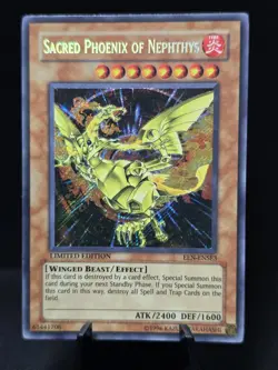 Yu-Gi-Oh! Sacred Phoenix of Nephthys EEN-ENSE3 Secret Rare Elemental Energy NM- - Image 1