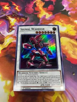 Signal Warrior - DUPO-EN006 - Ultra Rare - 1st Edition x1 - Lightly Played - Image 1