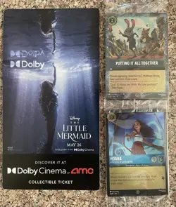 ZOOTOPIA 2 Lorcana 2025 Disney CINEMARK Movie CARD (new) + MOANA Little mermaid - Image 1