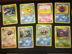 Vintage Pokemon Fossil Card Lot Common Uncommon No Duplicates 14 cards TCG - Image 1