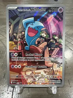 Team Rocket's Wobbuffet 203 Sv: Scarlet & Violet Promo Cards Holo - Image 1