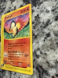 Cyndaquil 104/165 Expedition e-Reader Non Holo Pokemon Card | LP++ Vintage Vtg - Image 4