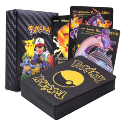 New Foil Black PACK 55pcs CARDS TCG GX Vmax GX Card Charizard Rare Card - Image 1