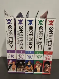 One Piece Card Game English Starter Decks Bundle St 1 to St 5. (all Sealed 5ST) - Image 3