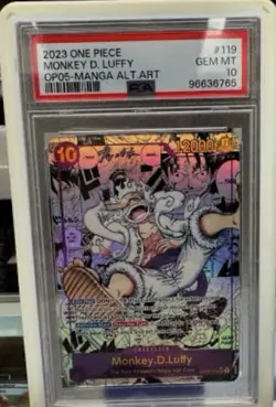 PSA 10 Luffy Nika OP05-119 Manga Alt Art Comic Parallel One Piece Card Japanese - Image 1