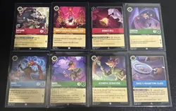 Disney Lorcana The Great Mouse Detective Theme 8 Card Lot Basil/Dawson/Ratigan - Image 1