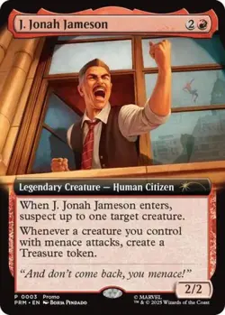 J. Jonah Jameson (Extended Art) -Foil Near Mint MTG - Image 1