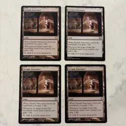 Magic the Gathering MTG Seraph Sanctuary Play Set Of 4 Cards - Image 1