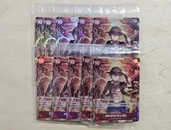 Set Of 10 Sealed Promo One Piece Card Treasure Booster Monkey.D.Luffy ST10-006 - Image 1