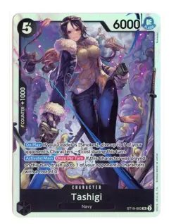 Tashigi ST19-003 SR One Piece Starter Deck 19: BLACK Smoker Card - Image 1