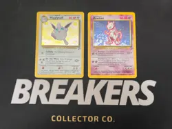 1999 Base Set 2 Vintage Pokemon 2 Card Lot: Mewtwo 10/130 & Wigglytuff 19/130 - Image 1