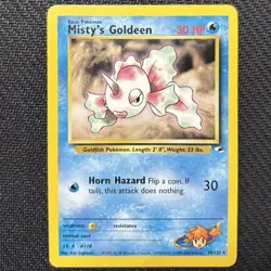 Misty’s Goldeen 30/132 - Gym Heroes - Rare WotC Pokemon Card LP - Image 1
