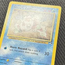 Misty’s Goldeen 30/132 - Gym Heroes - Rare WotC Pokemon Card LP - Image 3