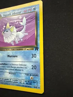 French Pokemon Card Aquali Obscur Nonholo LP 45/82 ( Dark Vaporeon ) - Image 4