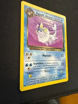 French Pokemon Card Aquali Obscur Nonholo LP 45/82 ( Dark Vaporeon ) - Image 5