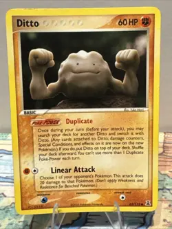 Pokemon TCG Ditto EX Delta Species Card 62/113 Regular Common - Image 1