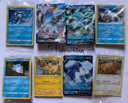 Pokemon 2023 Holiday Advent Calendar Stamped Cards x 8 Full Set Sealed TCG Promo - Image 1