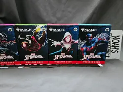 SDCC 2025 Magic The Gathering x Marvel Spider-Man Complete 5 Deck Set w/ Playmat - Image 3
