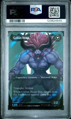 4848 Vincent Galian Beast 2025 MTG Final Fantasy #0528 Surge Foil PSA 10 - Image 2