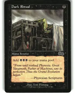 Magic the Gathering - Urza's Saga Dark Ritual 127 Common 1998 - Image 1