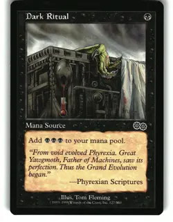 Magic the Gathering - Urza's Saga Dark Ritual 127 Common 1998 - Image 1