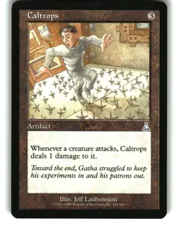 Magic the Gathering - Urza's Destiny Caltrops 129 Rare 1999 - Image 1