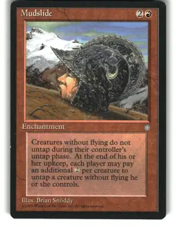 Magic The Gathering - Ice Age Mudslide Rare 1995 - Image 1
