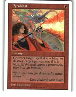 Magic The Gathering - Fifth Edition Pyroblast Uncommon 1997 - Image 1
