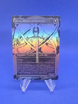 Avatar The Last Bender Avatar Aang/Aang Master of Elements 0308 Foil MISPRINT - Image 1