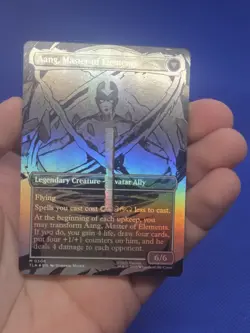 Avatar The Last Bender Avatar Aang/Aang Master of Elements 0308 Foil MISPRINT - Image 2