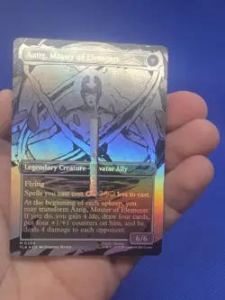 Avatar The Last Bender Avatar Aang/Aang Master of Elements 0308 Foil MISPRINT - Image 3