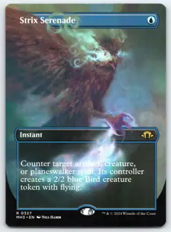 Strix Serenade BORDERLESS - Regular - Modern Horizons 3 - MTG - Near Mint - Image 1