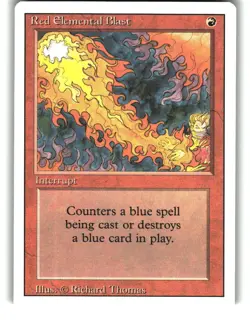 Magic The Gathering - Revised Edition Red Elemental Blast Common 1994 - Image 1