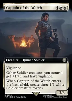 Captain of the Watch * Extended Art Surge Foil * - PIP Fallout - NM/MINT - Image 1