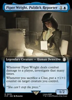 Piper Wright, Publick Reporter * Extended Art FOIL * - PIP Fallout - NM/MINT - Image 1