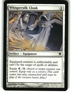 Magic the Gathering - Darksteel Whispersilk Cloak 2004 160 Common - Image 1