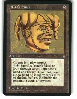 Magic the Gathering - Ice Age Jester's Mask 1995 300 Rare - Image 1