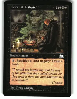 Magic the Gathering - Weatherlight Infernal Tribute 1997 Rare - Image 1