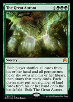 The Great Aurora - Foil Magic mtg Moderate Play, English Magic Origins x1 - Image 1
