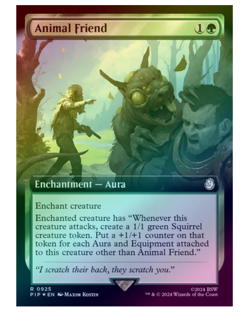Animal Friend - Surge Foil - Extended Art Fallout MTG - Image 1