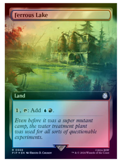 Ferrous Lake - Surge Foil - Extended Art Fallout MTG - Image 1