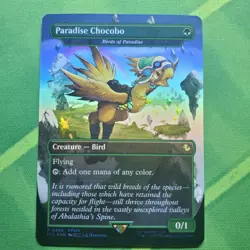 Paradise Chocobo - Birds of Paradise Borderless Foil MTG NM - Image 1