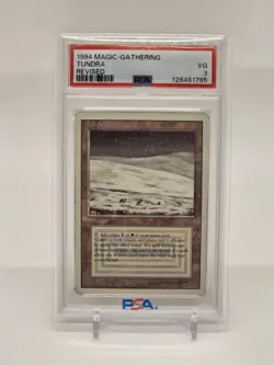 1994 MAGIC: THE GATHERING REVISED TUNDRA PSA 3 QTY - Image 1